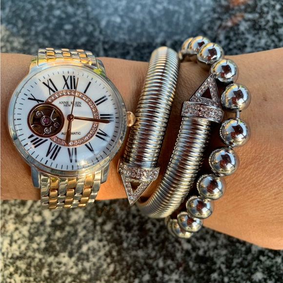 Stainless steel chunky cuff bracelet - Picture 1 of 5